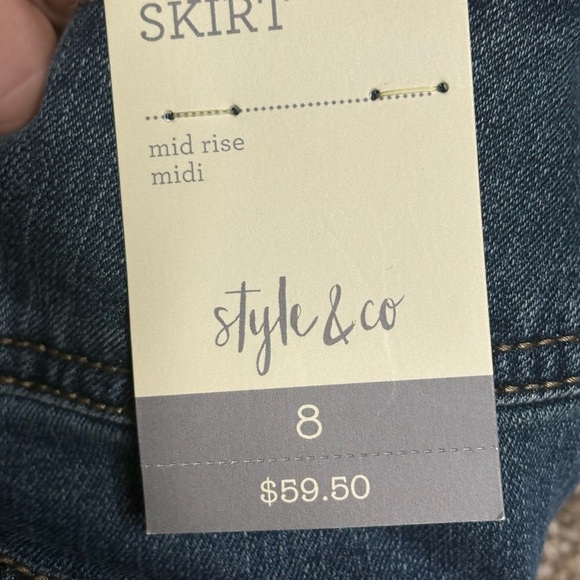 Style & Co. Blue Denim Pencil Skirt - Picture 9 of 11